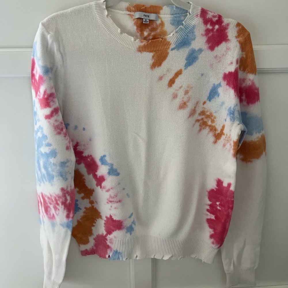 Fate Multicolor Tie-Dye Women's Sweater